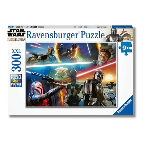 Ravensburger - Puzzle XXL The Mandalorian | Puzzle 9 Anni In Su | Puzzle Bambini Da 300 Pezzi In Regalo | Regalo Bambino 9 Anni 49 X 36 Cm | Puzzles Ravensburger