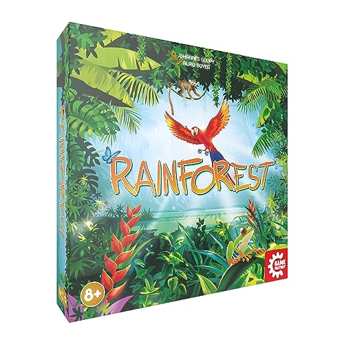 Game Factory 646320 Rainforest, Colorido Juego de Mesa para 2-4 Jugadores, Juego Familiar a Partir de 8 años, Juego de Mesa para Adultos y niños, Juego de Mesa