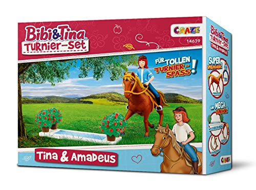 CRAZE BIBI & TINA 14639 Jeu de figurines de chevaux Tina et Amadeus avec accessoires