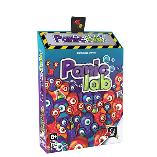 Gigamic - Panic Lab - Jeux d'ambiance - Jusqu'à 8 Joueurs - A partir de 8 Ans, Bleu, Vert, Rouge