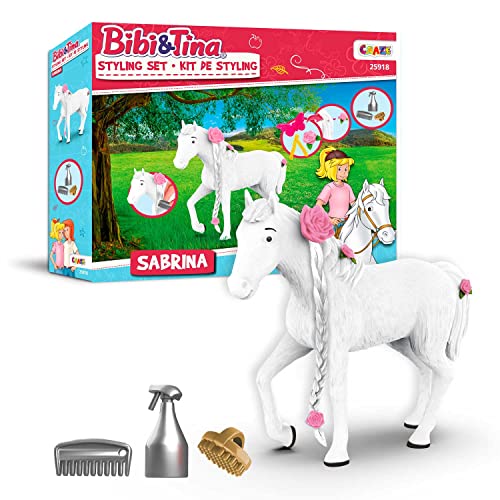 CRAZE Bibi y Tina Toy Styling Sabrina Set de Juegos para niños, Accesorios para Figuras de Juego Caballos, Juguetes para niñas y niños a Partir de 3 años 25918