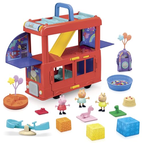 Peppa Pig, Coffret Bus en fête 2 en 1, Taille Unique