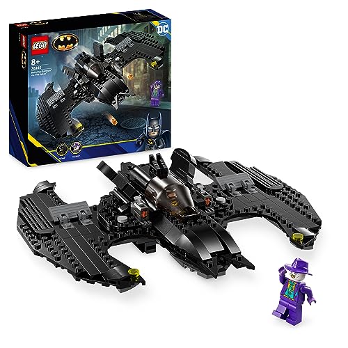 LEGO DC Bat-Aereo: Batman vs. The Joker, Iconico Aeroplano Giocattolo dal Film del 1989 con 2 Minifigure, Playset Classico del Supereroe, Idea Regalo di Compleanno per Bambini e Bambine 76265