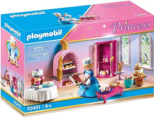 PLAYMOBIL Princess 70451 Schlosskonditorei mit Bäckerin und viel Zubehör, Ab 4 Jahren