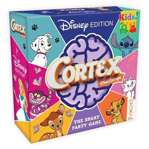 Zygomatic Cortex Kids Disney Edition, ¡Desfia a tu Cerebro con Este Divertivo Juego de Cartas!, A Partir de 6 Años, De 2 a 6 Jugadores, 15 Minutos por Partida, Multilenguaje (Incluye Español)