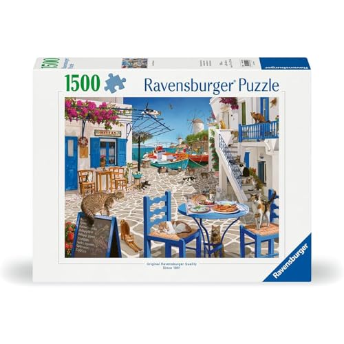Ravensburger - Puzzle 500 Piezas Mykonos | Puzzle 500 Piezas Adultos | Rompecabezas Adultos Y Niños De 14 Años O Más | Regalos para Niños 14 Años O Más | Mide 52x52cm