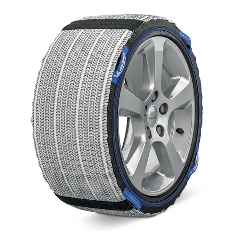 MICHELIN SOS Grip® Evolution Chaussettes à Neige Haute Performance SOS 6 - Chaînes à Neige Textiles Homologuées EN16662-1 - Montage Facile <2 Min - Adhérence Neige et Verglas - Compatibles ESP/ABS