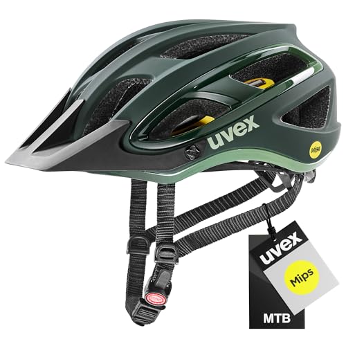 uvex unbound MIPS - sicherer MTB-Helm für Damen und Herren - MIPS-Sysytem - individuelle Größenanpassung - forest - olive matt - 58-62 cm