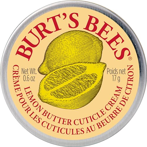 Burt's Bees Crema per Cuticole per Unghie, Olio di Mandorle Dolci per Cuticole con Burro di Cacao e Vitamina E, Profumo di Limone, 15 g