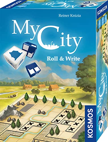 Kosmos My City 682385 - Gioco di Dadi con Blocco da Gioco e Dadi Speciali, per 1-6 Persone, Gioco di società per Adulti e Bambini dai 10 Anni in su