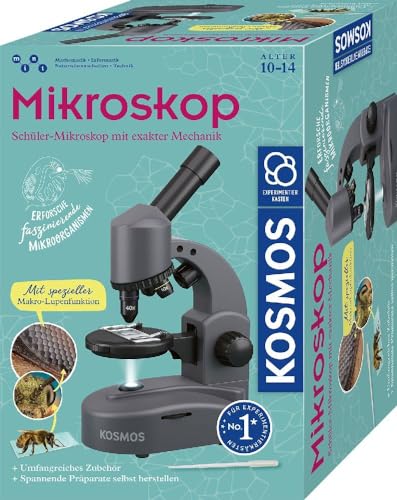 KOSMOS 636098 - Microscopio para niños, Color Blanco