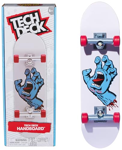 Tech Deck - Finger Skate - 1 Handboard Santa Cruz Teck Deck - Planche Santa Cruz Au Format Collector 27 Cm - Skatez avec Les Mains Ou Exposez - Mini Skate - Jouet Enfant 6 Ans et +