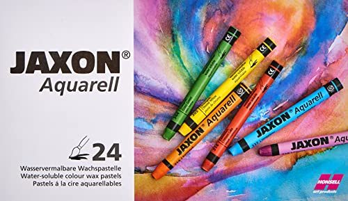 Jaxon Watercolour - Matite colorate, 24 colori assortiti