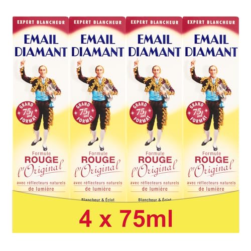Email Diamant Dentifrice Formule Rouge l'Original 75 ml - Lot de 4