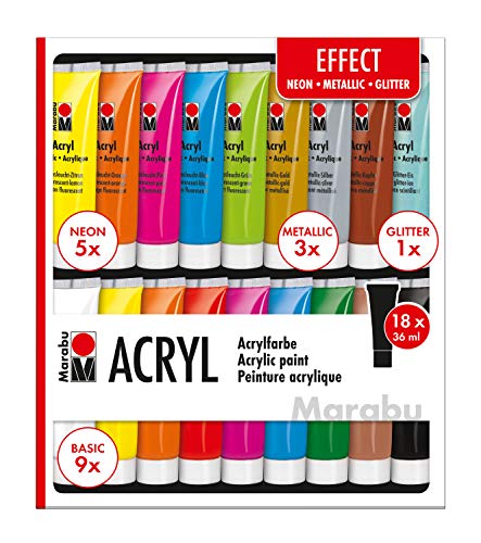 Marabu Pitture acriliche, Multi, 36ml