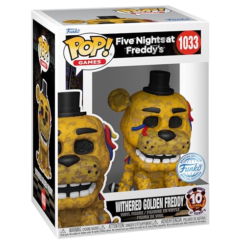 Funko Pop! Games: Five Nights At Golden Freddy'S (FNAF) - Withered Gldn Frdy - Five Nights At Freddy'S - Figura de Vinilo Coleccionable - Idea de Regalo- Mercancia Oficial - Video Games Fans