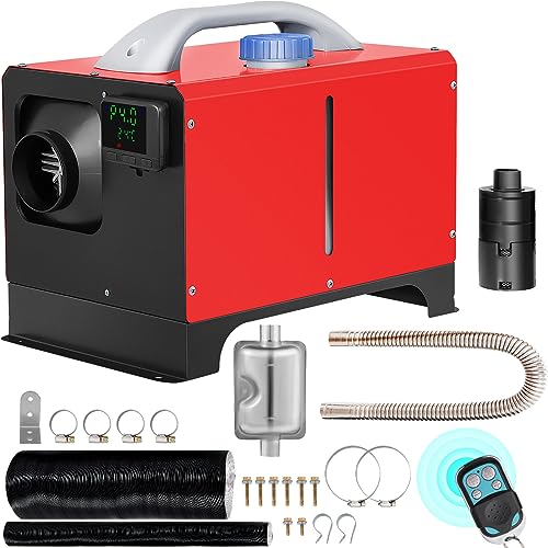 VEVOR Calentador de Aire, 8 kW Calefacción Estacionaria, 12 V Diésel Portátil, Calentador de Estacionamiento, Calefacción Estática Furgoneta, Calentador Coche, con Pantalla LCD