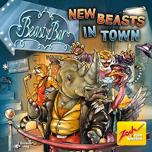 Zoch 601105156 Beasty Bar New Beasts in Town – Le Jeu de Cartes Puissant – Jouable et combinable de manière Autonome – pour 2 à 4 Joueurs, Jeu de stratégie pour Enfants à partir de 8 Ans