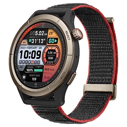 Amazfit Cheetah Pro, 47 mm, Round Running Smart Watch, GPS Dual-Band, Navigazione Percorso, Mappe Offline, Modello Allenamento, Cardiofrequenzimetro, Alexa, 14 Giorni Durata Batteria