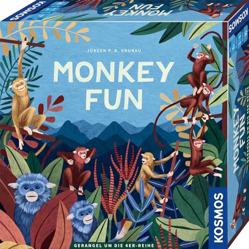 Kosmos 683740 Monkey Fun, Gioco di Famiglia emozionante e Veloce per 1-4 Giocatori a Partire dagli 8 Anni in su