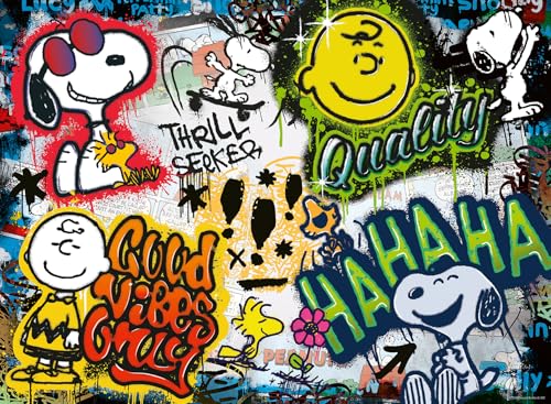 Ravensburger - Puzzle 500 Piezas Peanuts Graffiti | Puzzle 500 Piezas Adultos | Rompecabezas Adultos Y Niños De 14 Años O Más | Regalos para Niños 14 Años O Más | Mide 49x36cm