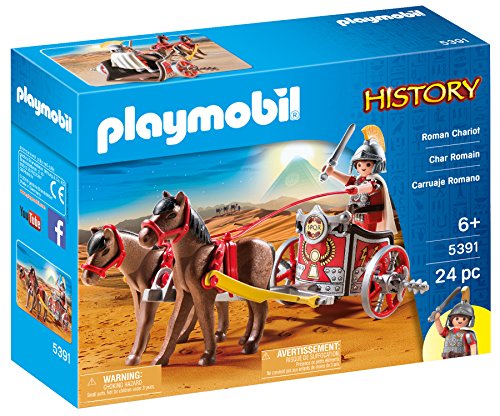 Playmobil 5391 - Carro romano, divertido juego de rol imaginativo, juegos adecuados para niños a partir de 4 años